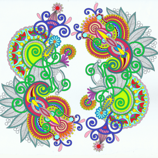 Icon images of my adult coloring project.