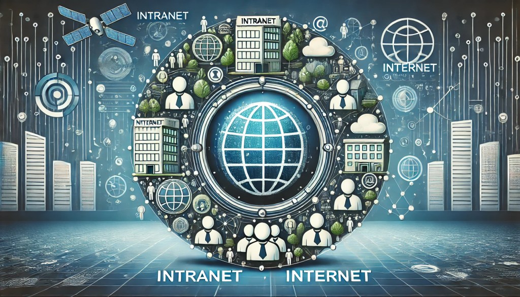 Image of Intranet and Internet more of generic view