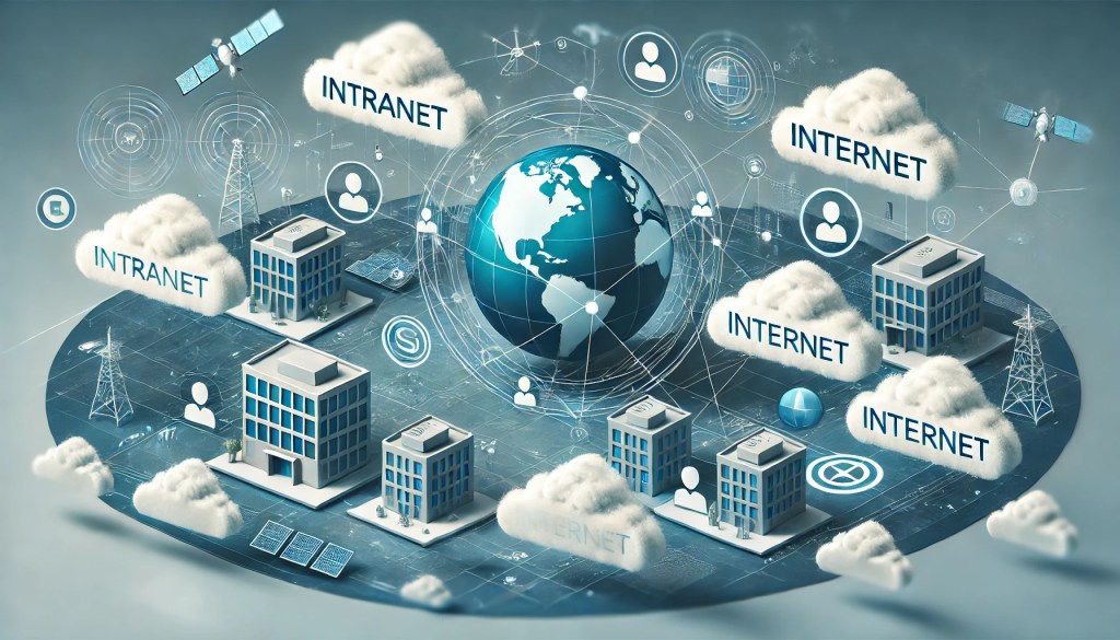 Intranet and Internet with iCloud connected universal view.